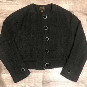 Tweed Bomber Style Jacket